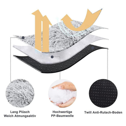 XXL Flauschiges Hundesofa – Orthopädisches Hundebett 122x83cm