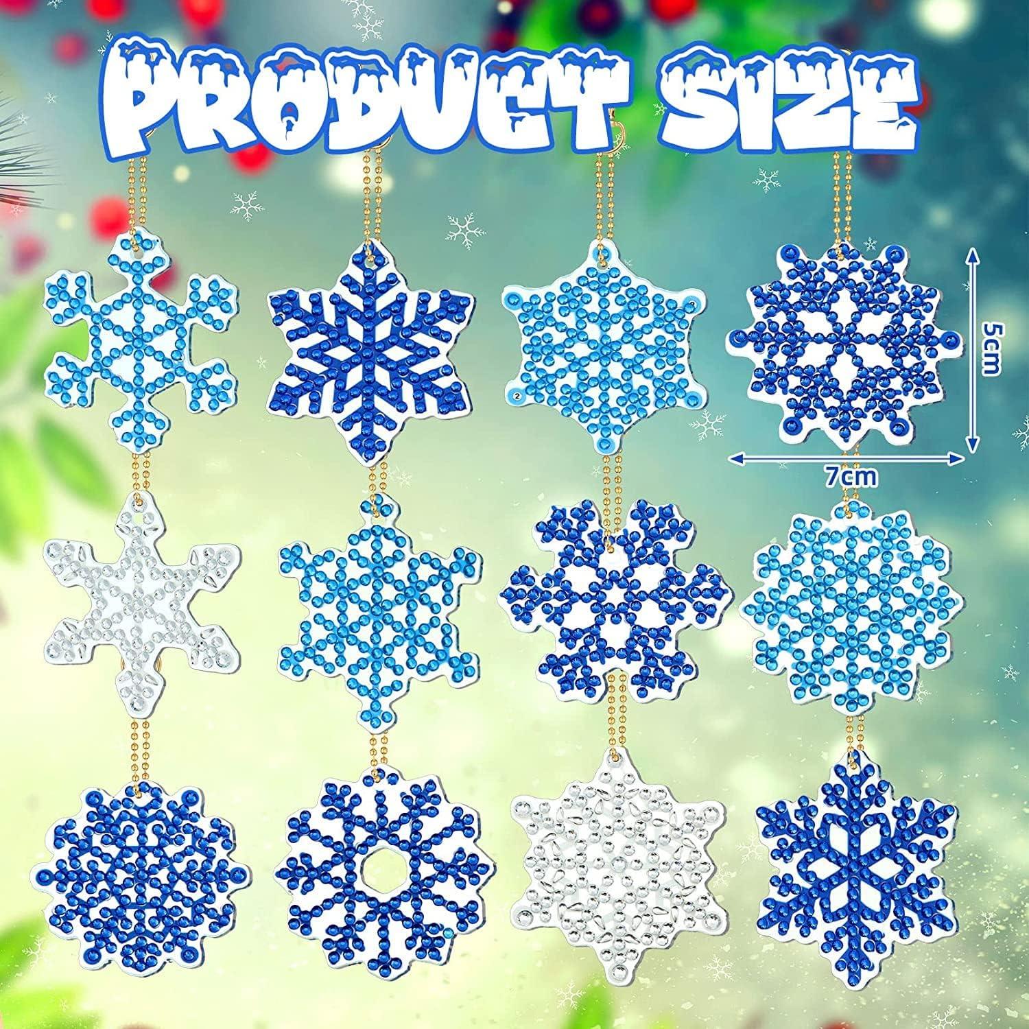 12er Set Weihnachten Diamant Painting Schlüsselanhänger Kit