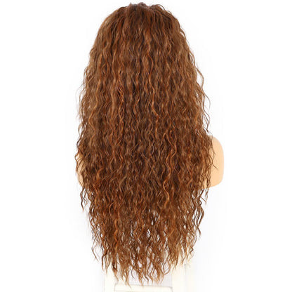 Lockige Auburn Lace Front Perücke – 26 Zoll, Hitzebeständig