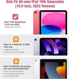 TiMOVO iPad 10.9 Hülle Wassermelone Rot Smart Case Cover