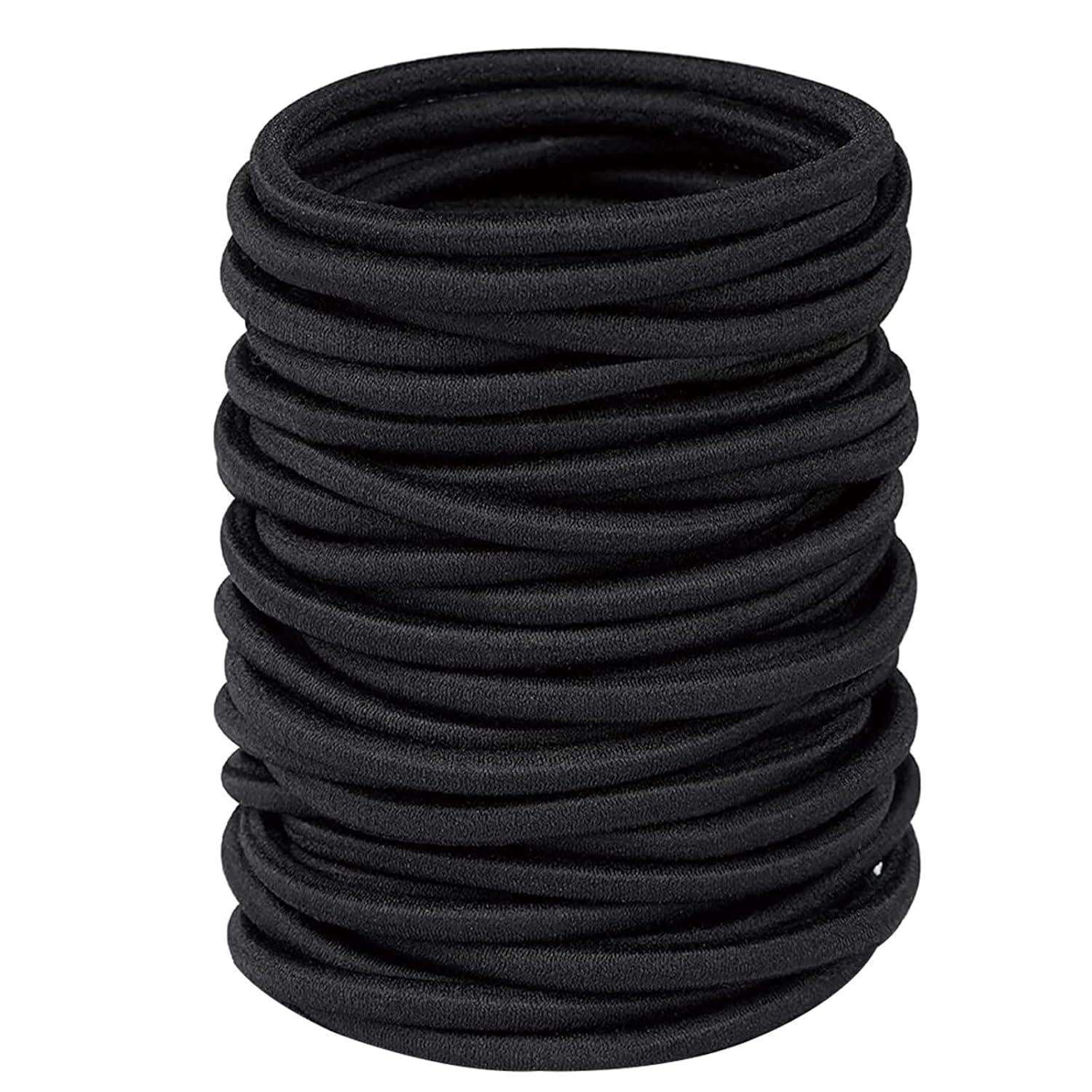 Haargummi Set Schwarz, Elastische Haarbänder, 32 Stück