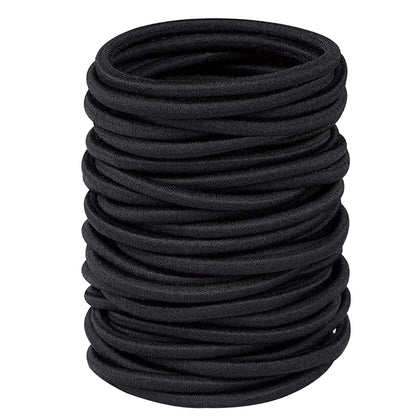 Haargummi Set Schwarz, Elastische Haarbänder, 32 Stück