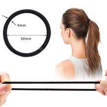 32er Pack Schwarz haargummi Mädchen Damen Elastisch Spirale