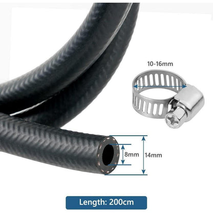 Benzinschlauch Kit Ø 8mm, 2m + Schellen & Benzinfilter