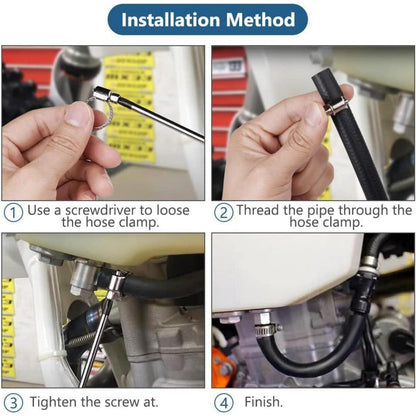 Benzinschlauch Kit Ø 8mm, 2m + Schellen & Benzinfilter