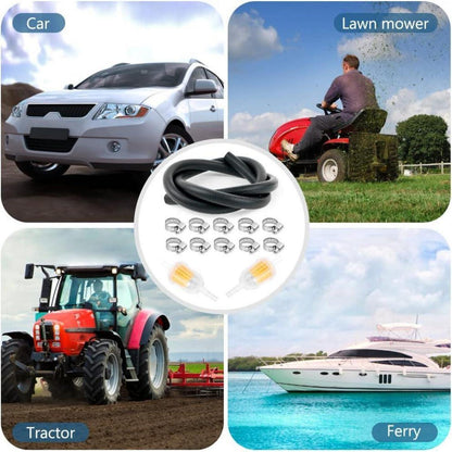 Benzinschlauch Kit Ø 8mm, 2m + Schellen & Benzinfilter