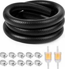 Benzinschlauch Kit Ø 8 mm 2m mit Schlauchschellen und Benzinfilter