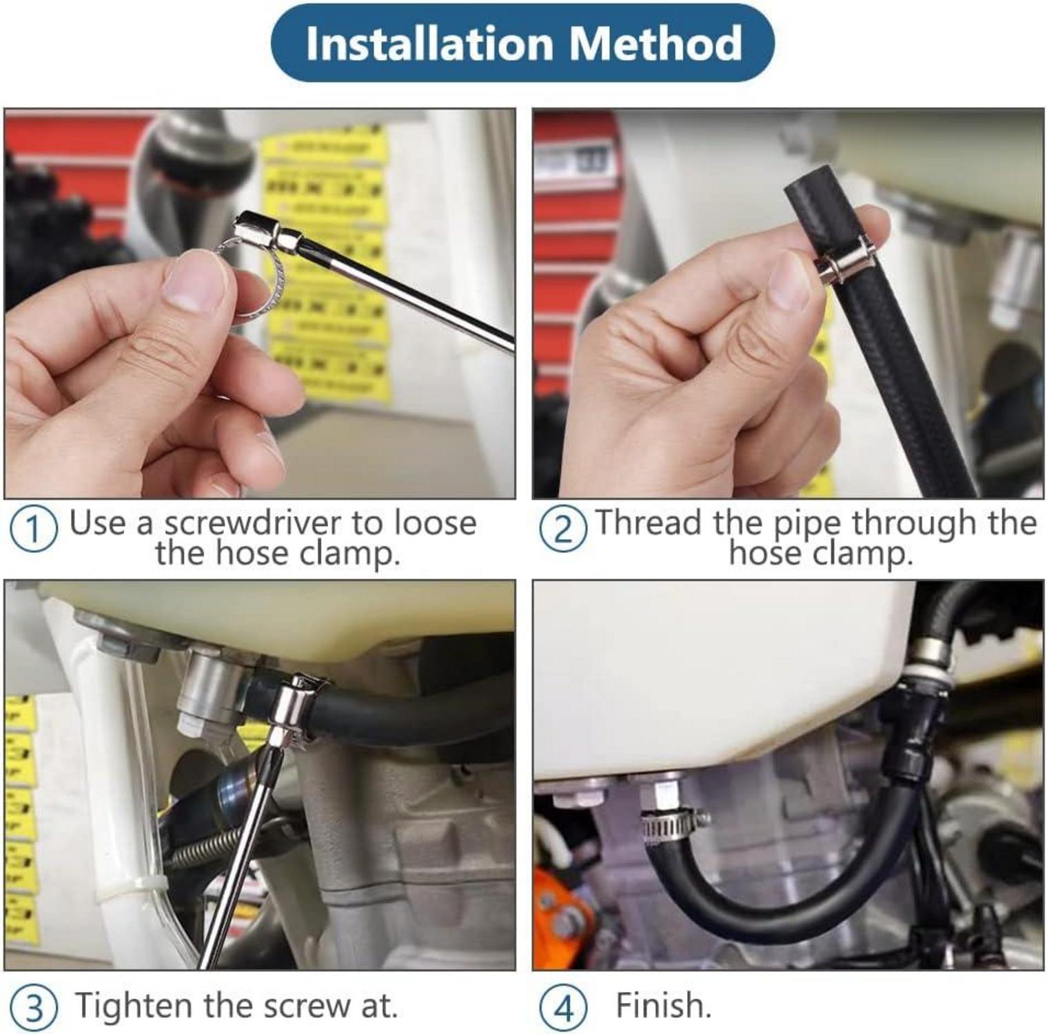 Benzinschlauch Kit 2m Ø 8mm mit Schellen Benzinfilter Auto Motorrad