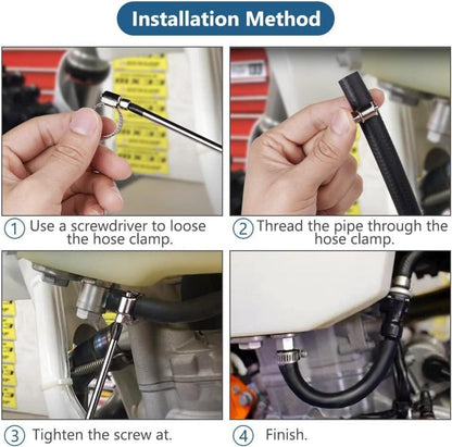 Benzinschlauch Kit 2m Ø 8mm mit Schellen Benzinfilter Auto Motorrad