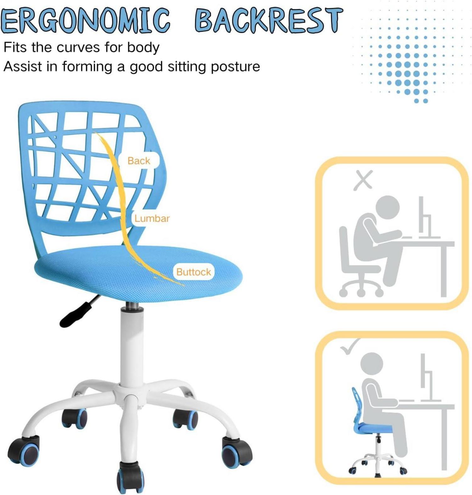Bürostuhl Schreibtischstuhl Höhenverstellbar Stoffsitz Ergonomischer