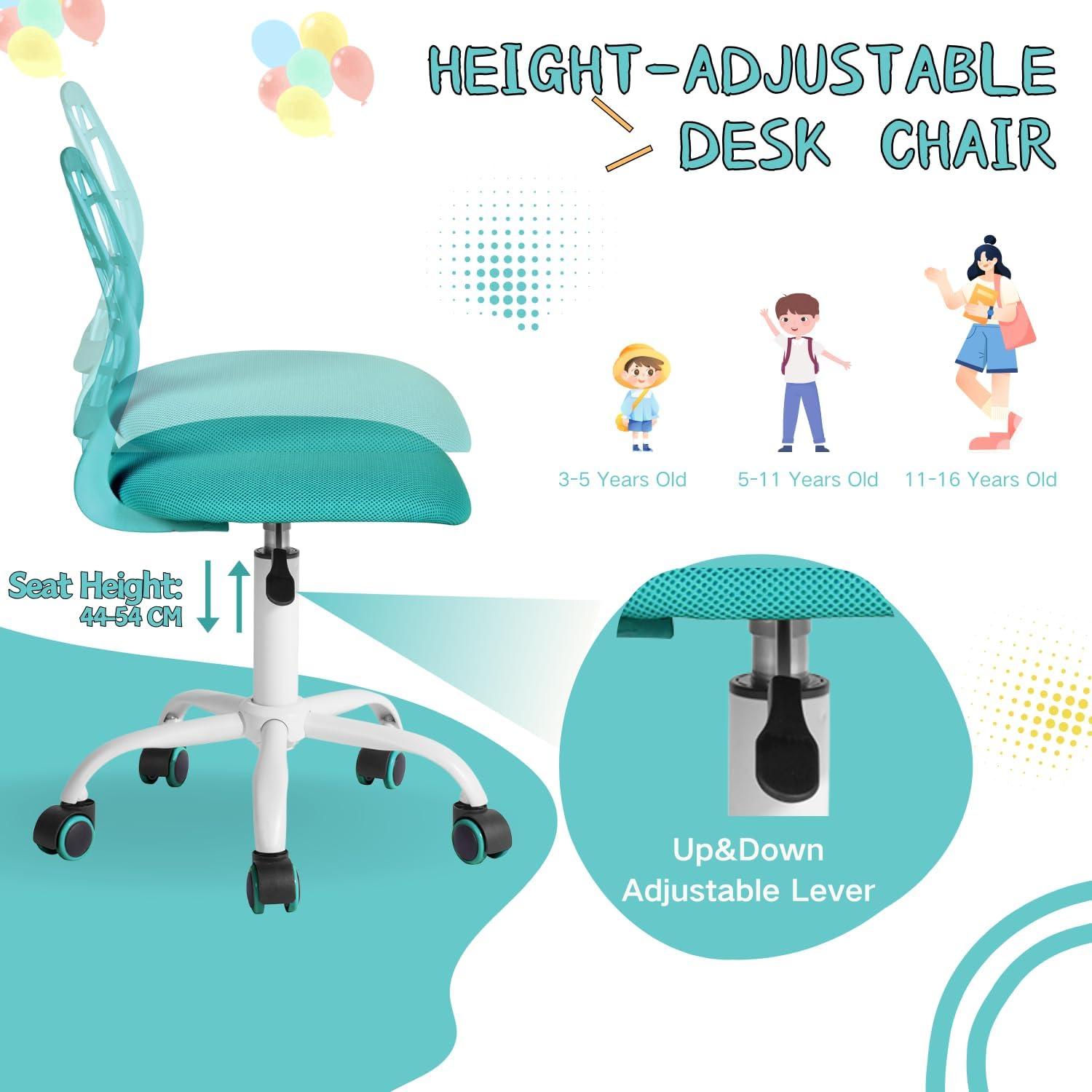 Bürostuhl Schreibtischstuhl Höhenverstellbar Stoffsitz Ergonomisch