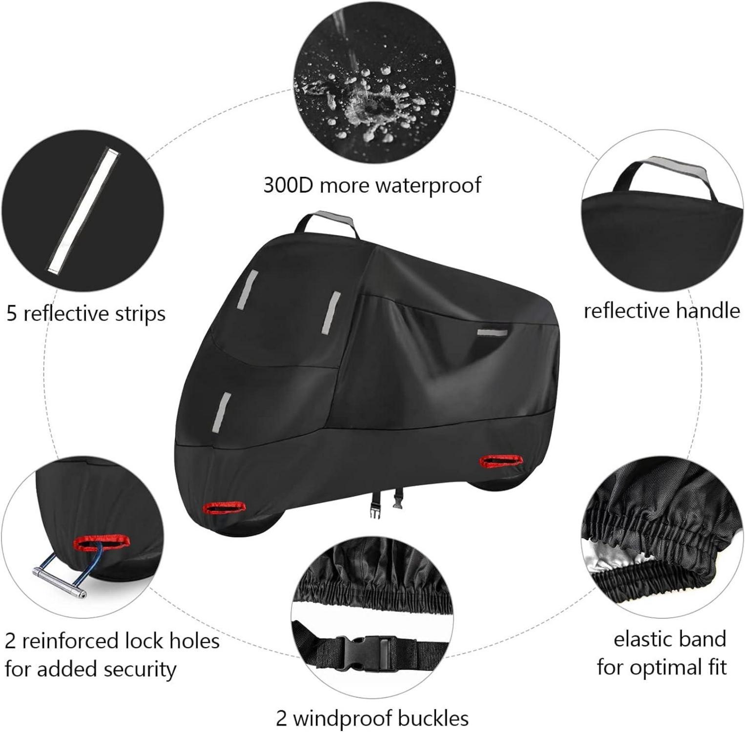 Motorradabdeckung 300D Wasserdicht Oxford 5