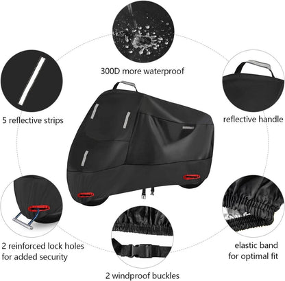 Motorradabdeckung 300D Wasserdicht Oxford 5