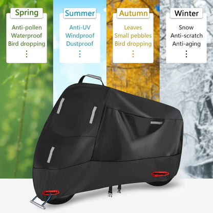 Motorradabdeckung 300D Outdoor Wasserdicht 5 Reflektionsstreifen M 200x90x100cm