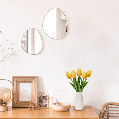 Künstliche Tulpen Blumen Real Touch 30 cm Gelb mit Keramikvase