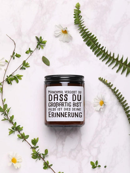 Duftkerze Geschenk für Frauen Lady Erinnerung Soywachs 200g 45h