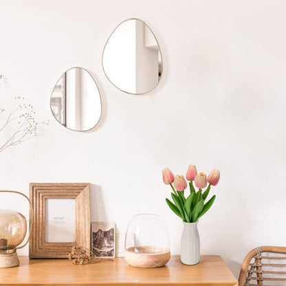 Künstliche Tulpen Blumen Real Touch in Keramikvase 30cm Light Rosa