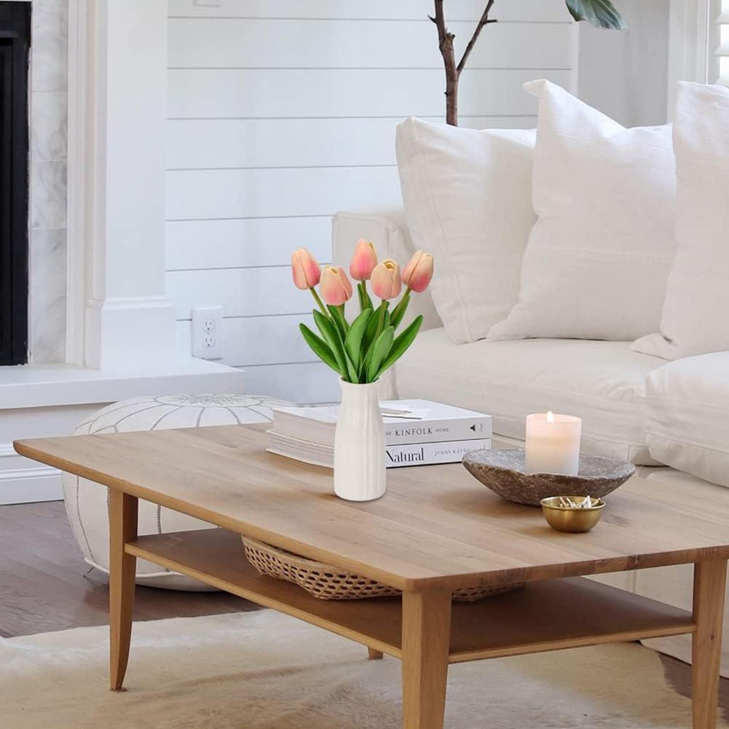 Kunstblumen Künstliche Tulpen Blumen Real Touch Tulpen 30 cm mit