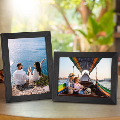 Bilderrahmen Collage Set 13x18 cm Schwarz Fotorahmen Wand Tisch 7er Pack