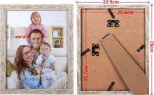 Bilderrahmen Set 20x25 cm 12er Collage Beige Holzmaserung