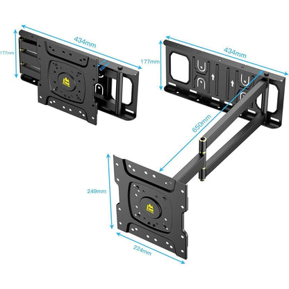 TV Wandhalterung schwenkbar neigbar 37-75 Zoll 60kg VESA