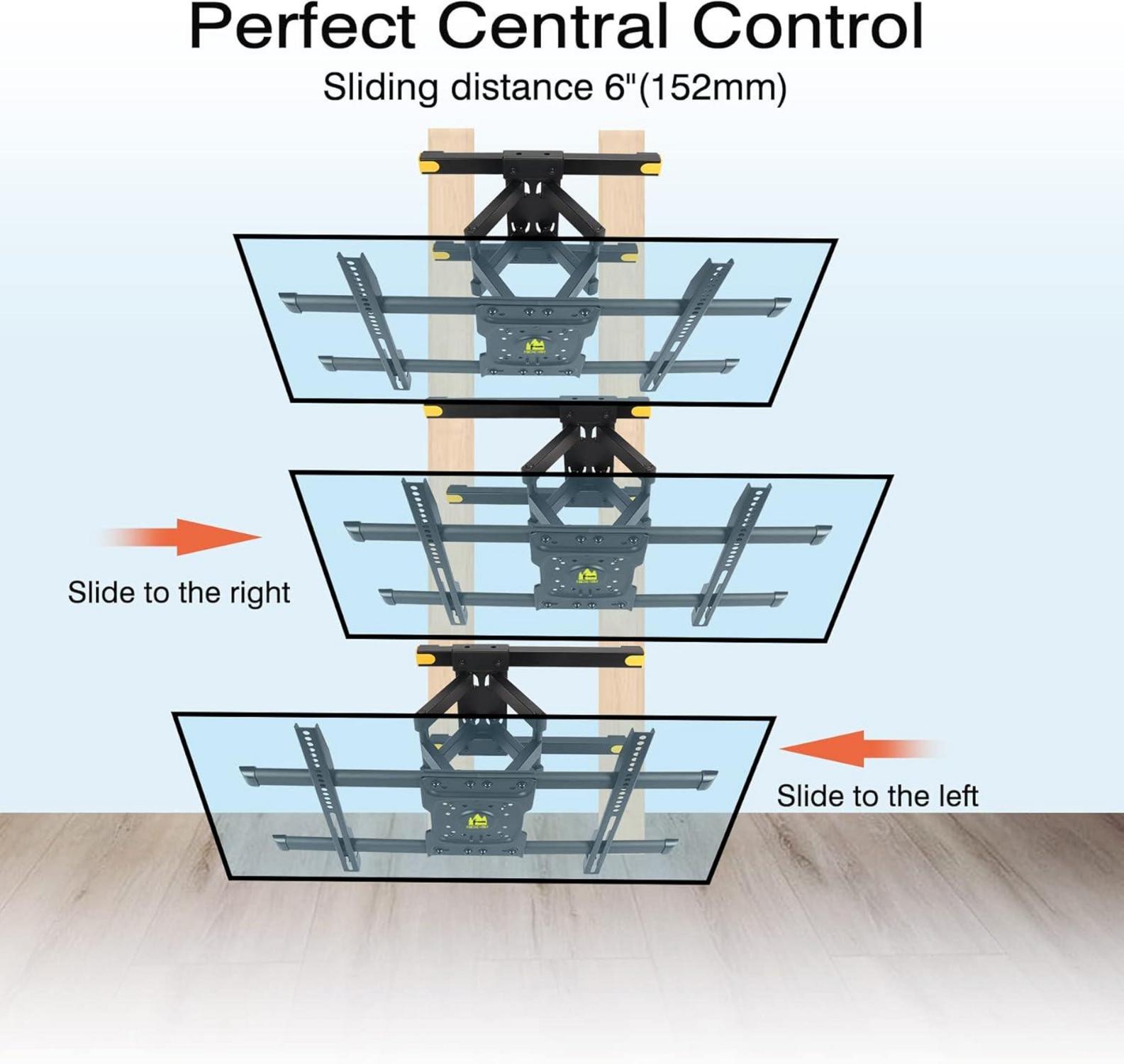 TV Wandhalterung schwenkbar neigbar 37-75 Zoll 60kg VESA