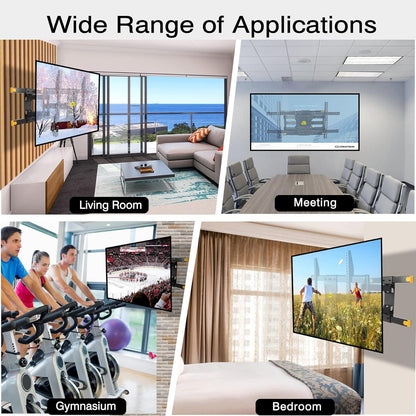 TV Wandhalterung schwenkbar neigbar 37-75 Zoll VESA 600x400mm bis 60kg