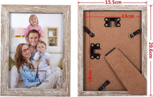 Bilderrahmen Set 13x18 cm Beige Holzmaserung Collage 12
