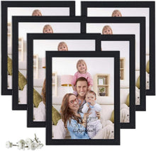 Bilderrahmen Set 7-teilig für 20x25 cm Fotos Schwarz Collage