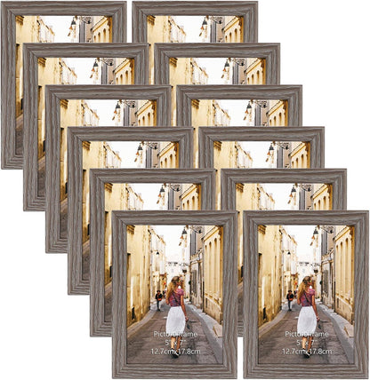 Bilderrahmen Collage 12er Set 13x18 cm Grau Galerierahmen