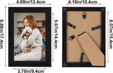 Bilderrahmen Set 10x15 cm Schwarz Fotorahmen Collage 7 Stück