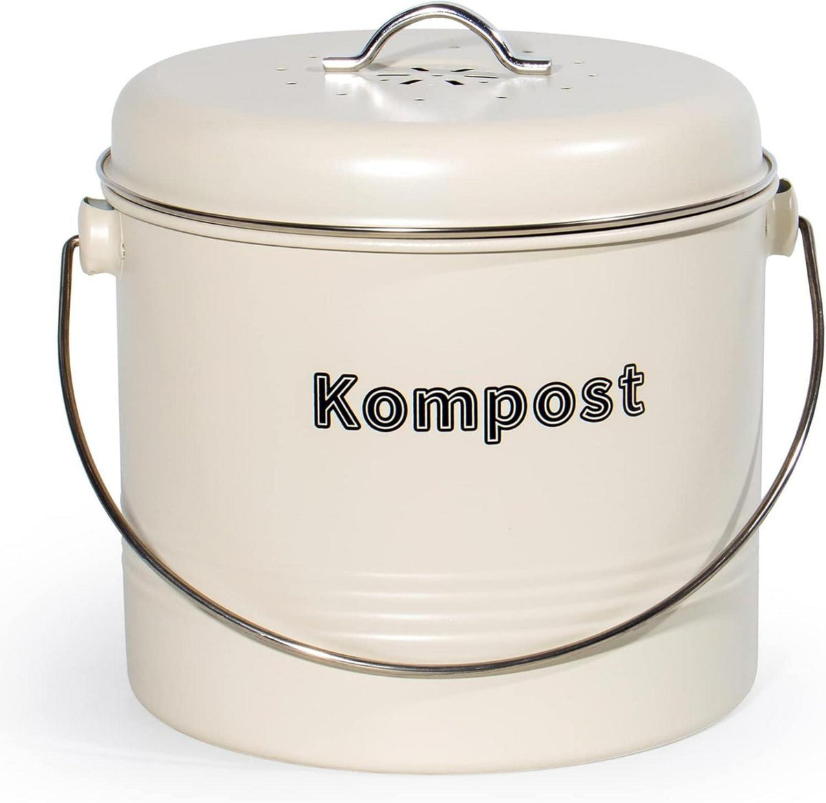 Biomülleimer Küche Geruchsdicht Aktivkohlefilter Metall Retro