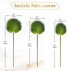 Briful 6er Palmenblätter Kunstpflanze für tropische