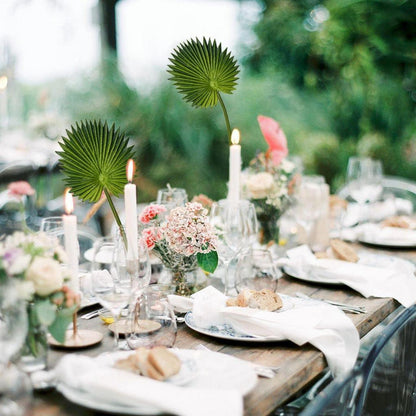 Briful Palmenblätter Kunstpflanze 6 Stück Grün Tropisch Deko