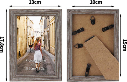 12er Set Bilderrahmen Collage 10x15 cm Grau - Fotorahmen