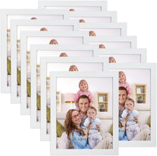 Bilderrahmen Set 20x25 cm, Moderne Weiß Fotorahmen, 12 Stück