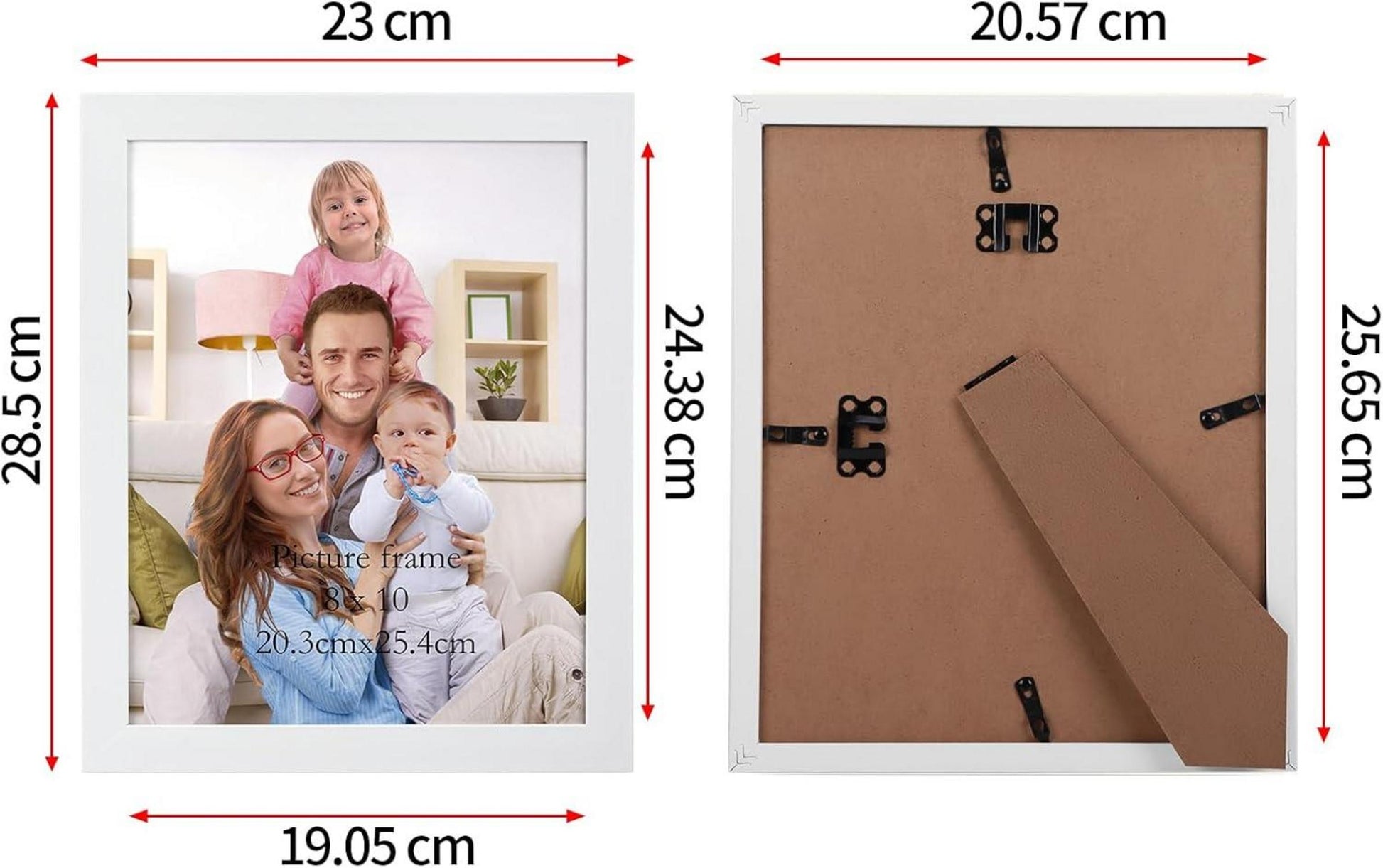 Bilderrahmen Collage Set 20x25 cm Weiß 12 Stück - Geschenk