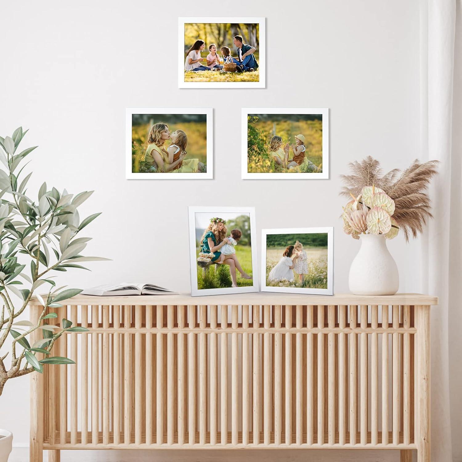 Bilderrahmen Set 12x 20x25 cm Rahmen Weiß für Collage und Fotos