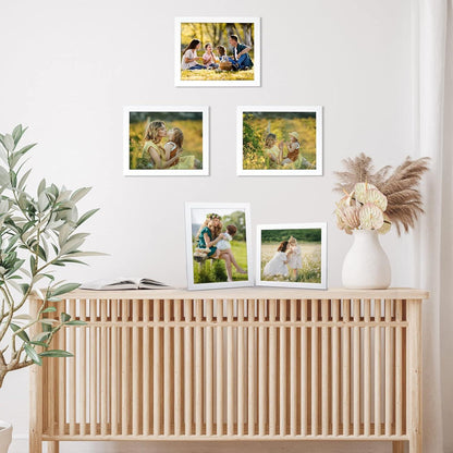 Bilderrahmen Set 12x 20x25 cm Rahmen Weiß für Collage und Fotos