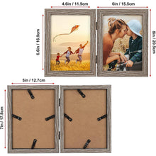 Doppelter Bilderrahmen 13x18cm Klappbarer Fotorahmen für 2