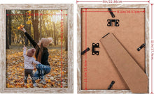 12er Set Bilderrahmen 20x25cm Beige Holzmaserung Plexiglas