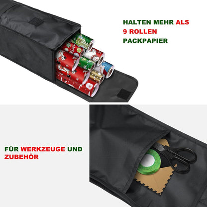 Geschenkpapier Aufbewahrung Oxford-Gewebe Vordertasche 2er-Set