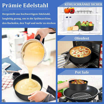 Backform Set 20cm Edelstahl Kuchenform Antihaft Tortenform 2er Pack