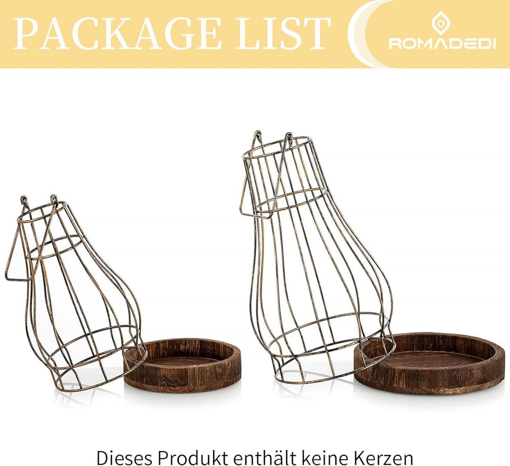 Laterne Holz Landhaus Deko Kerzenhalter Rustikale Vintage Stil