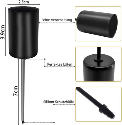 Kerzenhalter Adventskranz Stabkerze Retro Schwarz 4