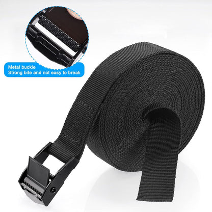 Hejo Spanngurt 5m Schwarz 4er Pack - Zurrgurte mit