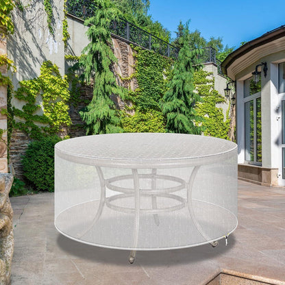 Wasserdichte Rattan-Möbel Abdeckung für runden Patio Tisch 102x71cm