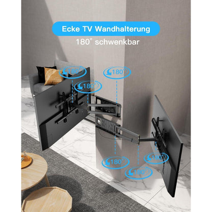 TV Wandhalterung mit langem Arm Schwenkbar Neigbar 32-70