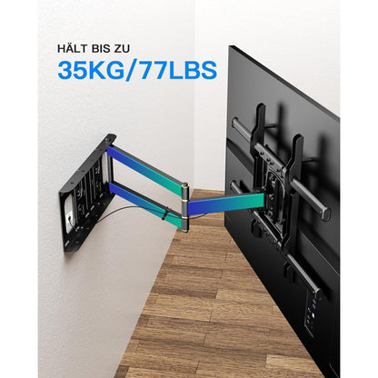 TV Wandhalterung mit langem Arm Schwenkbar Neigbar 32-70