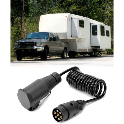 QWORK 2M Anhänger Adapterkabel 7 auf 13 polig 12V